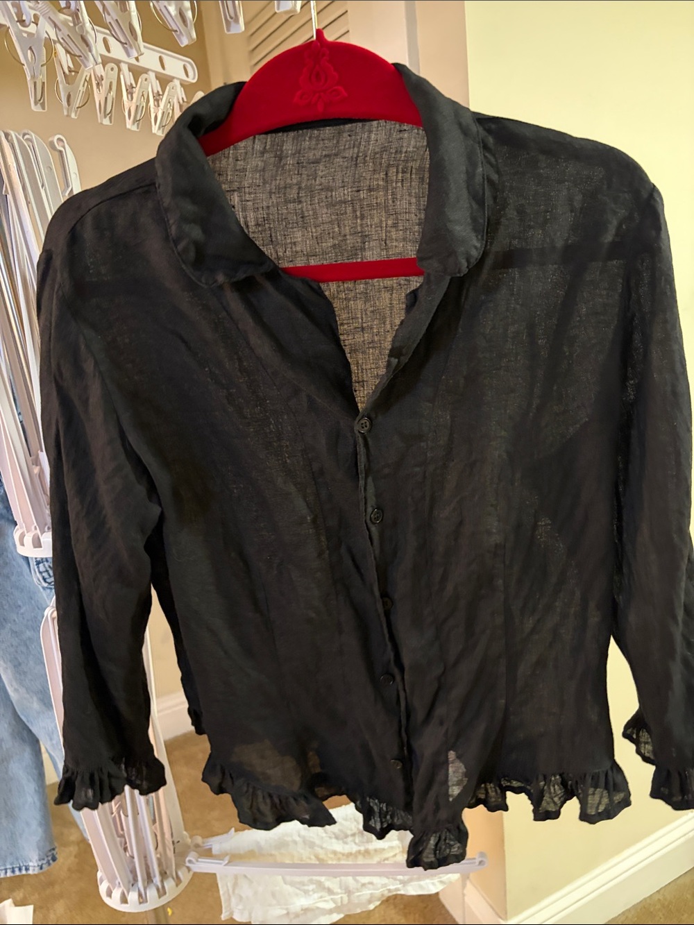 CP Shades Ruby Black Button-Down